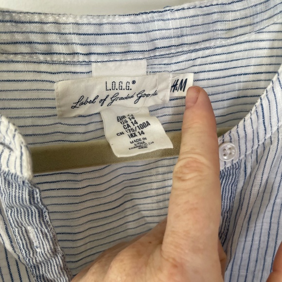 H&m long sleeve mixed striped tunic - Picture 4 of 10